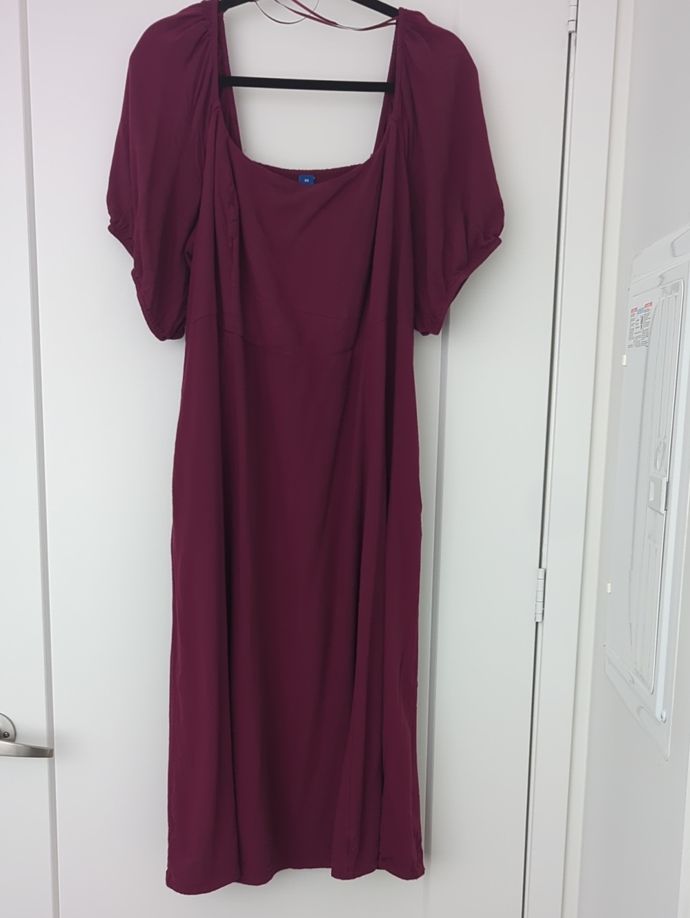 Old Navy Burgundy Maxi Dress With Pockets
